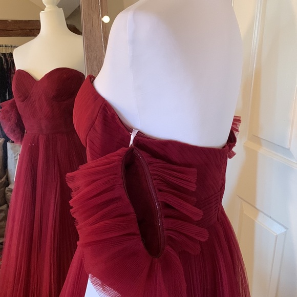 Mac Duggal Off The Shoulder Tulle A Line Gown 20517 - Picture 10 of 16